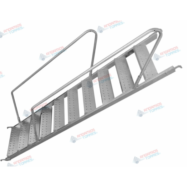 Escalera Recta Interna D-7 con pasamanos (STIN7)