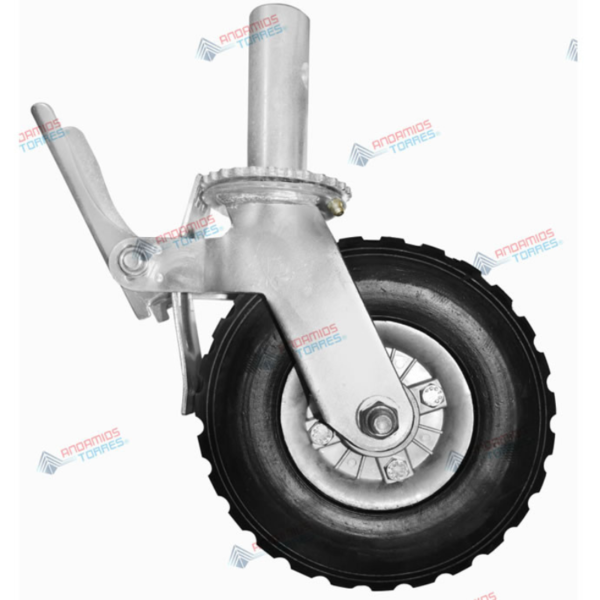 Rodaja de 8" Freno doble